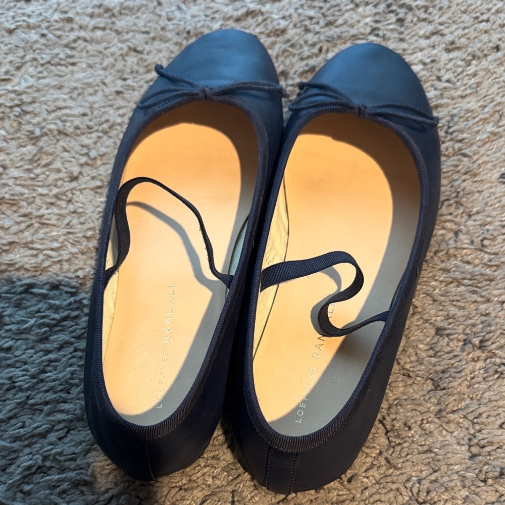 Loeffler Randall Navy Ballet Flats with original Box